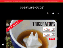 Tablet Screenshot of creaturecups.com